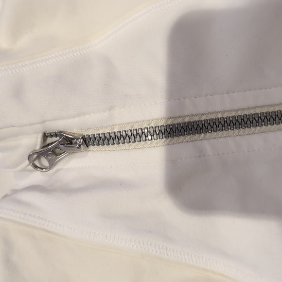 White Lululemon Size 6 Zipper Jacket - Picture 3 of 7